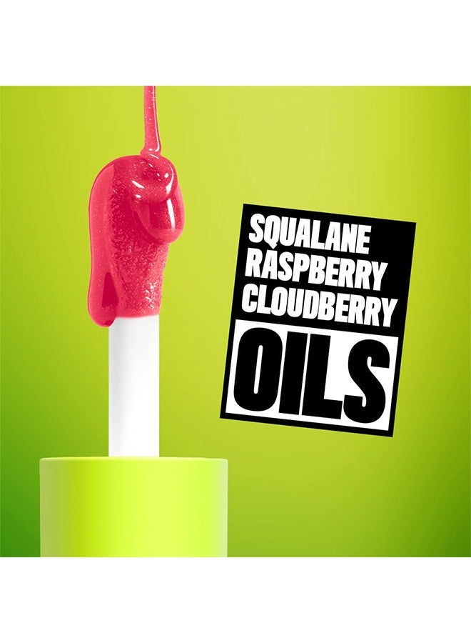 ماكس فاين زيت شفاه رأس فرشاة كبير ، فائق الترطيب والتغذية ، زيت توهج شفاه لامع ناعم ولامع ، ملمع شفاه ملون لامع ونباتي ، تركيبة غير لزجة - Image 3