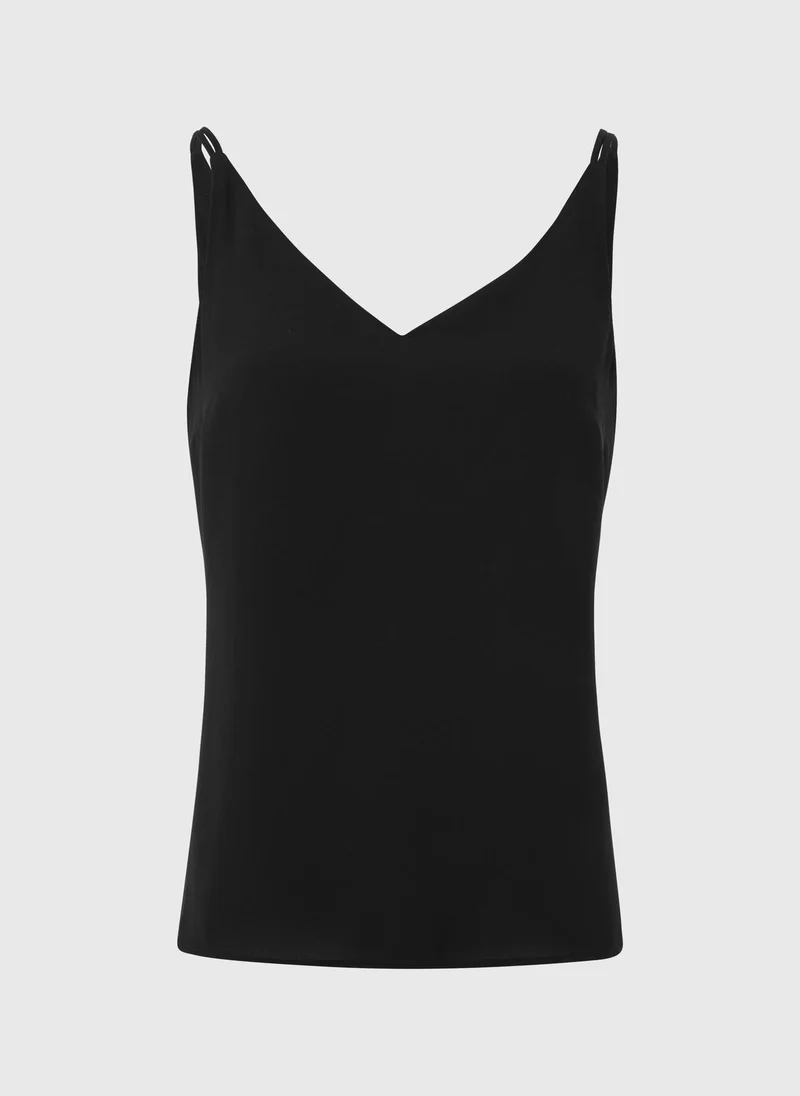 Matalan Et Vous Black Plain Cami Top