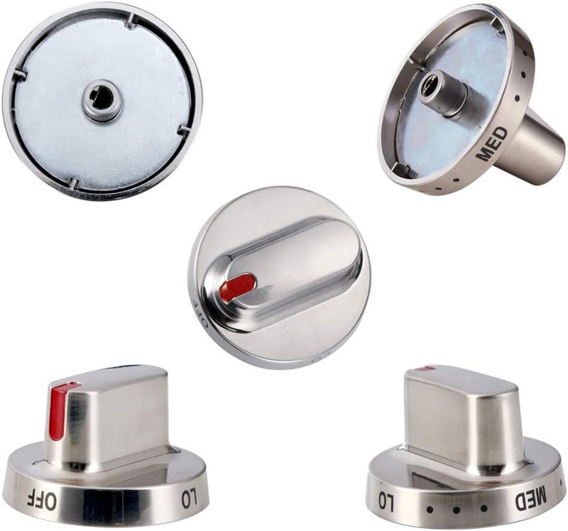 Azdele Upgrade 5pcs DG64-00472A Stove Knob Replace DG64-00473A,DG64-00347A,DG64-00347B for Samsung Stove Knob, Fit for Samsung Oven FX510BGS FX710BGS NX58F5300SS NX58F5500SS - Image 4
