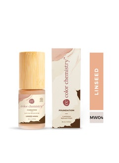 Color Chemistry Color Chemistry Linseed Liquid Foundation - 30 ml, Enriched With Rosehip Andgreen Tea, For Luminous Natural Finish, Buildable Coverage, And Certified Organic  - Image 5