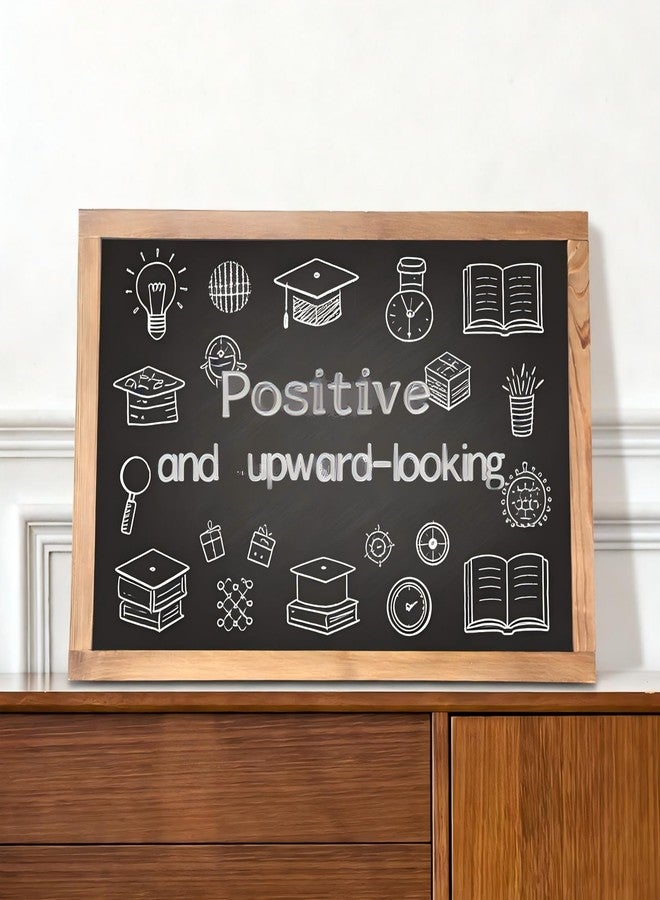 TONICE Magnetic Chalkboard for Wall Rustic Wood Framed Decorative Blackboard Sign Hanging Chalkboard for Home, Office, Restaurant 12" x 16" - Image 4