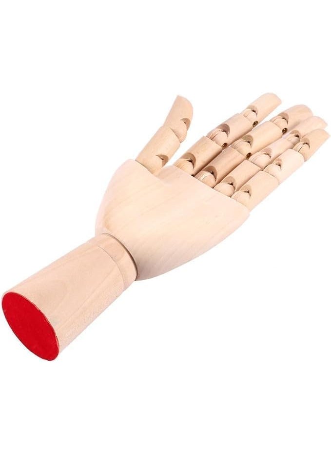 QALAM Kaari Wooden Art Mannequin Hand Model Hand Manikin Perfect for Drawing Sketch EtcMale Hand Size7 Inch  - Image 5