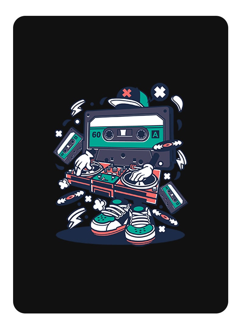 Theodor Protective Flip Case For Samsung Galaxy Tab S9 Plus With Trifold Stand Auto Wake Sleep Shockproof Cover cassette man copy - Image 1