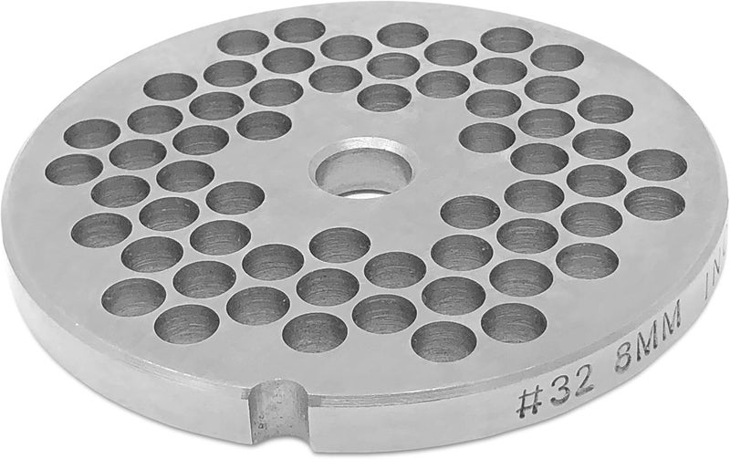 Tesor #32 Stainless Steel Replacement Plate Disc Blade for Meat Grinder (5/16") - Image 1