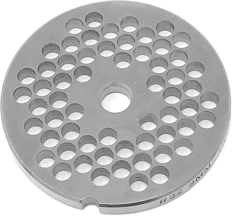 Tesor #32 Stainless Steel Replacement Plate Disc Blade for Meat Grinder (5/16") - Image 2
