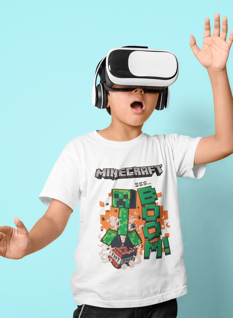 ZOOM MINECRAFT TRENDY DESIGN - KIDS T-SHIRT