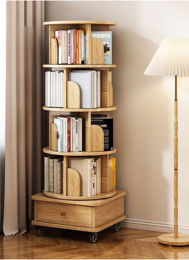 NKX - Multifunctional 360° Rotating Sturdy Bookshelf and Storage with Wheels - Image 1