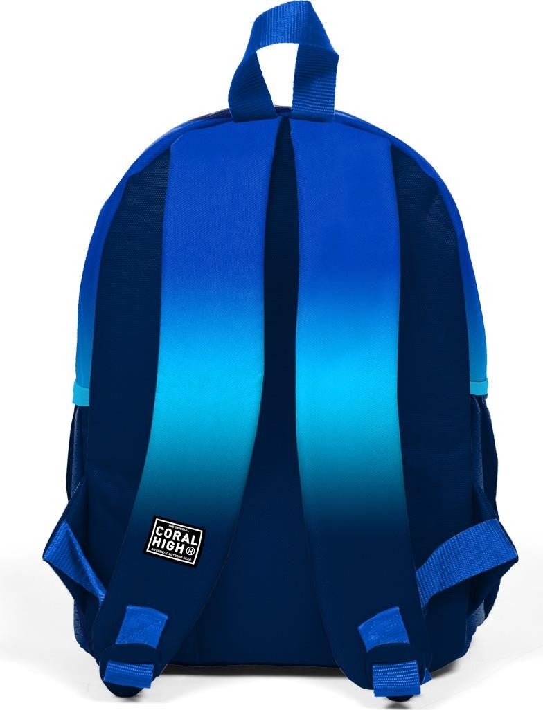 Mini Yuva Backpack Navy Blue Color Gradient Patterned Two Compartments 23545