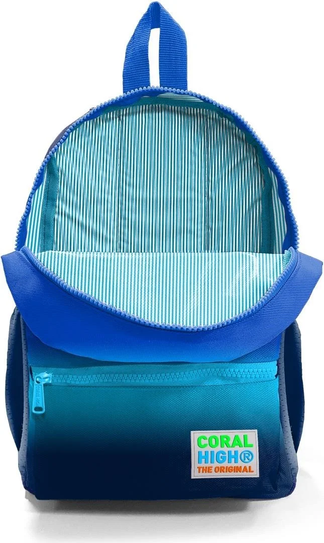 كورال هاي Mini Yuva Backpack Navy Blue Color Gradient Patterned Two Compartments 23545