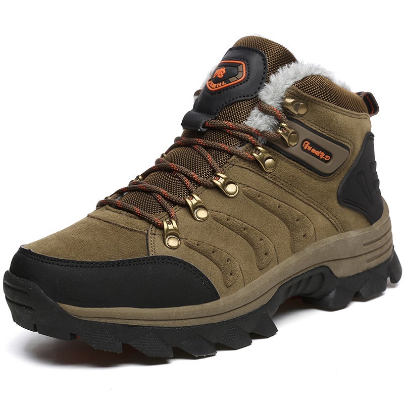 Plus Size High-Top Men'S And Women'S Cotton-Padded Shoes Warm Men'S Boots Outdoor Platform Hiking Shoes Waterproof Couple Snow Boots - Image 4