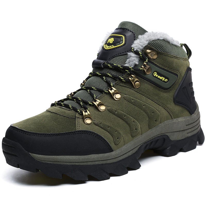 Plus Size High-Top Men'S And Women'S Cotton-Padded Shoes Warm Men'S Boots Outdoor Platform Hiking Shoes Waterproof Couple Snow Boots - Image 3