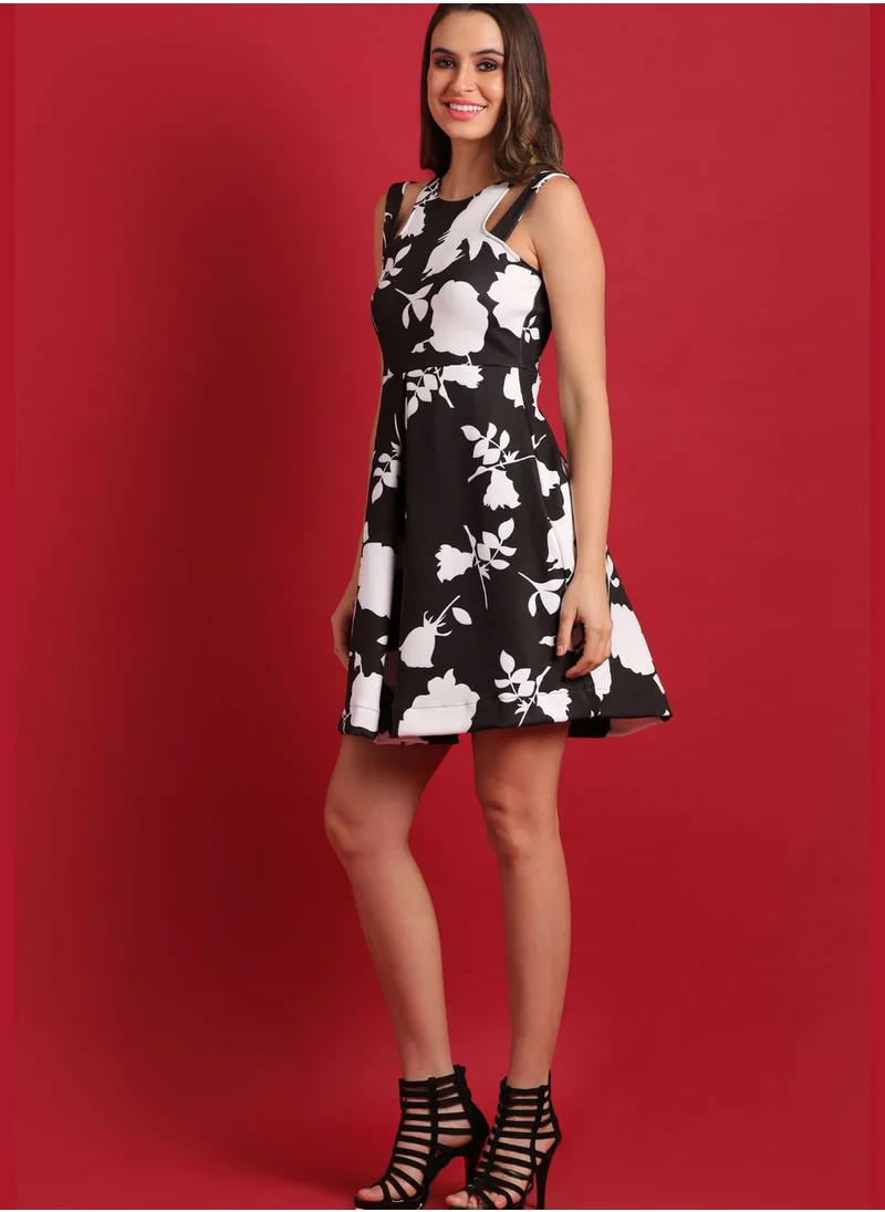 Campus Sutra Floral Print Dress