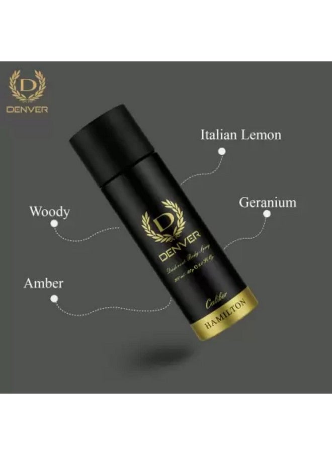 DENVER - DENVER Black Code Nano,Caliber Nano, Honour Nano & Imperial Nano Deo - 50ML Each (Combo Pack of 4) | Long Lasting Deodorant Body Spray for Men - Image 1