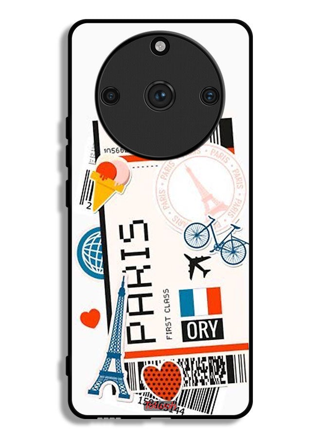 Tolwak Realme 11 Pro Plus Protective Case Cover Paris Sticker - Image 1