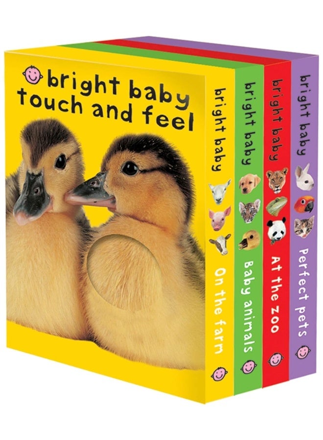 Priddy Books US Bright Baby Touch & Feel Boxed Set: On the Farm, Baby Animals, at the Zoo and Perfect Pets  - Image 2