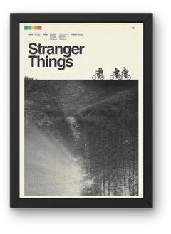 Stranger Things Black Frame   50X70 