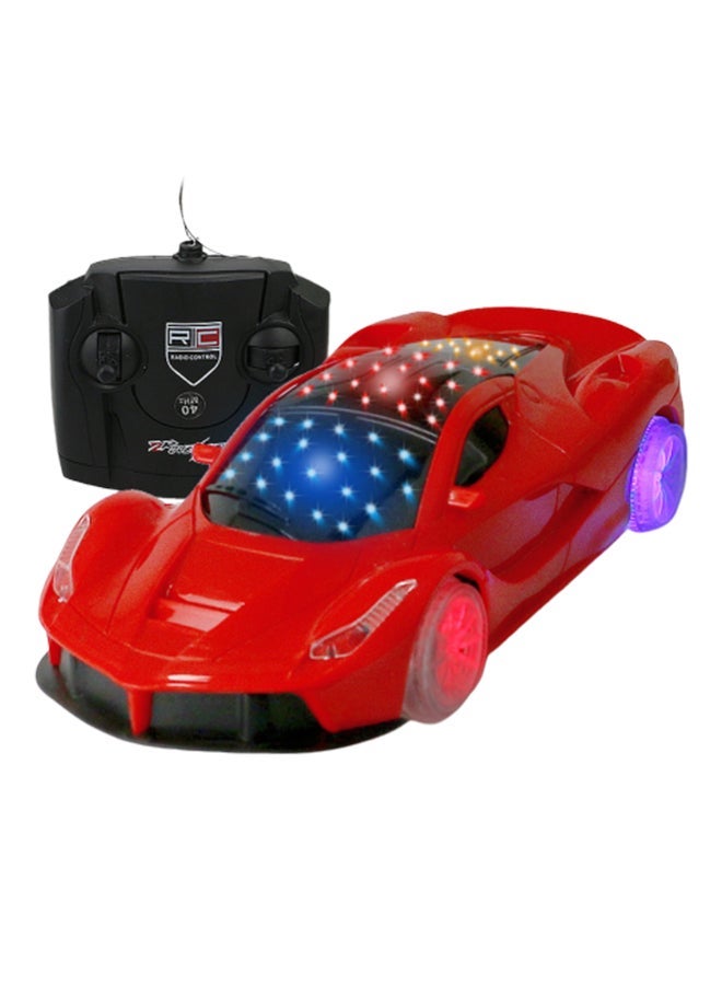 NIBEMINENT 3D Four Way Lighting Electric Remote Control Car 