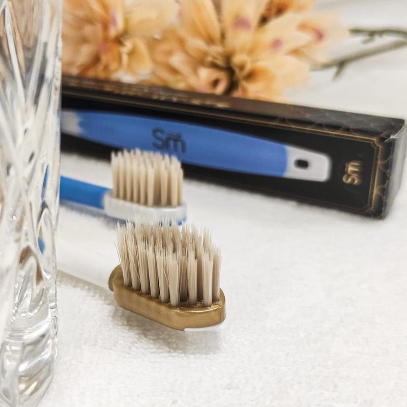 Smart Miswak Premium Edition for Teeth and Gum Care, Does Not Require Toothpaste, Toothbrush with Soft and Dense Silica Bristles and Miswak Extract Odorless, blue - Image 5