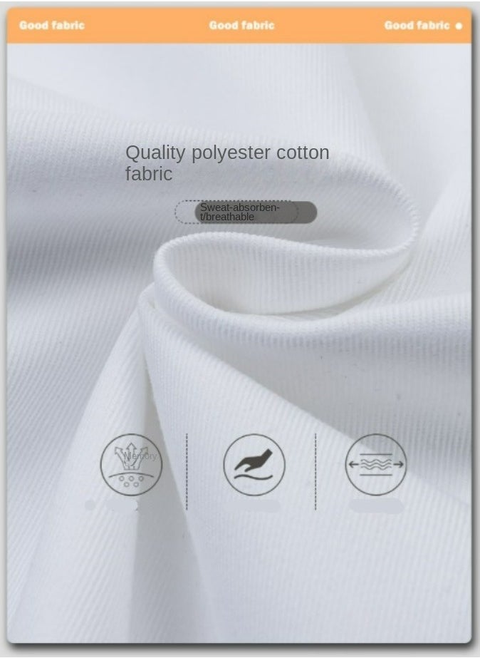 Gasin - Restaurant chef uniform kitchen overalls 7-point sleeve suit - Image 1