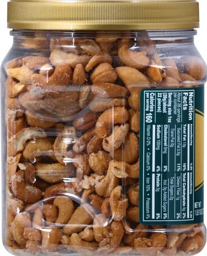 PLANTERS Fancy Whole Cashews with Sea Salt, 26 Ounces ( Pack of 1) Resealable Jar - Made with Simple Ingredients - Good Source of Vitamins and Minerals - Kosher (Packaging May Vary) - Image 4