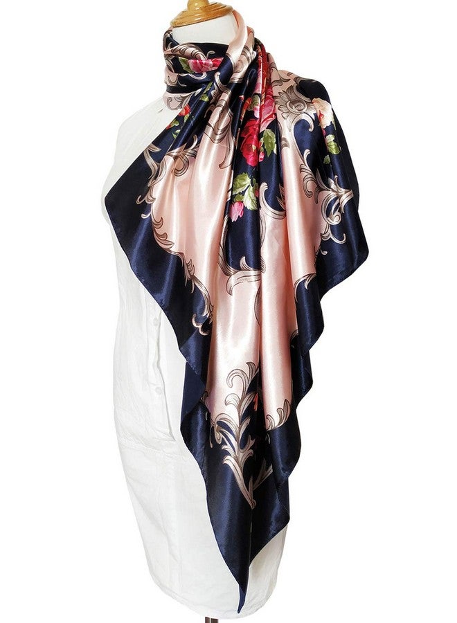 GUSTAVE GUSTAVE® 35 Inch Silk Like Satin Square Hair Scarves & Wraps Headscarf for Women, Sleeping - Image 5