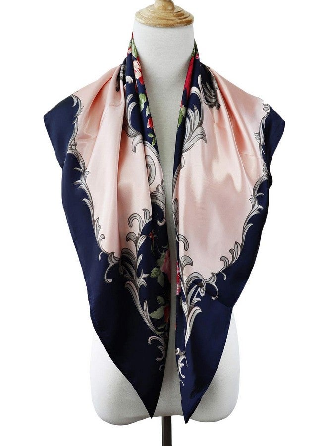 GUSTAVE GUSTAVE® 35 Inch Silk Like Satin Square Hair Scarves & Wraps Headscarf for Women, Sleeping - Image 3