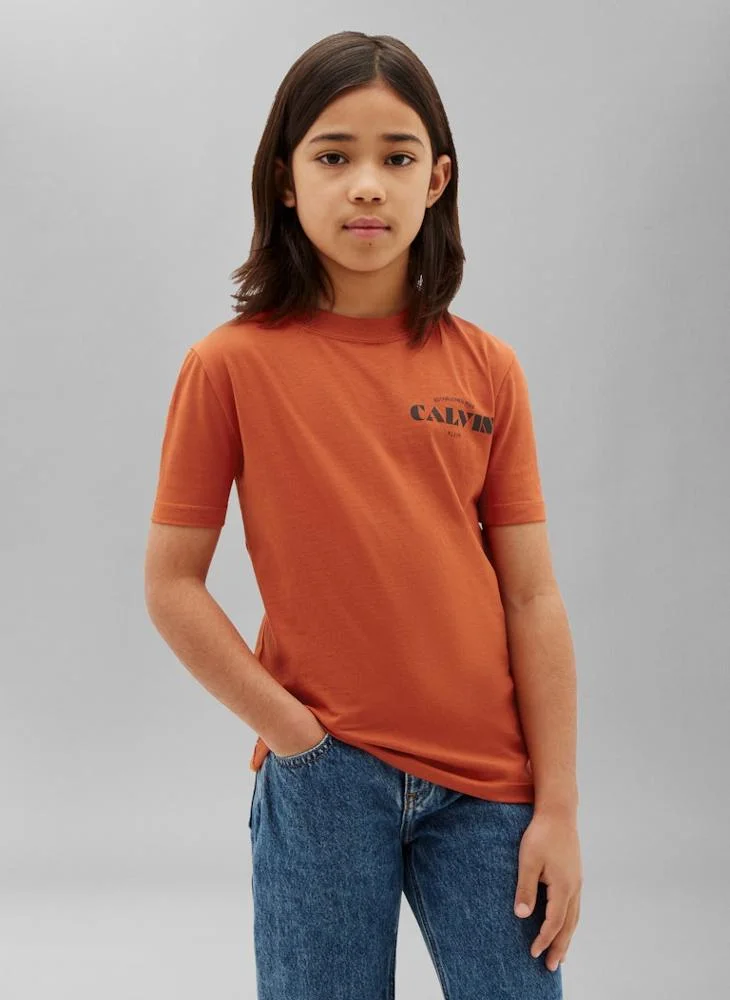 Calvin Klein Jeans Logo Graphic Crew Neck T-Shirt