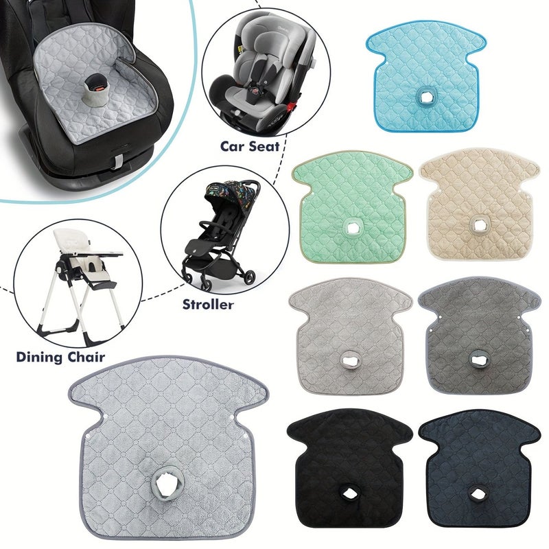 Navy Blue Safety Seat Cushion With Water Absorbing Leak Proof Towel Material - Image 1