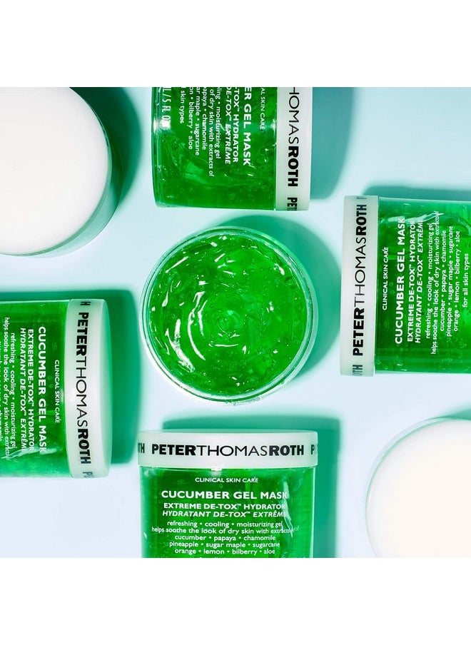 PETER THOMAS ROTH - Eter Thomas Roth ; Cucumber Gel Mask ; Extreme Detox Hydrator Cooling And Hydrating Facial Mask Helps Soothe The Look Of Dry And Irritated Skin 5 Fl Oz (Pack Of 1) - Image 1