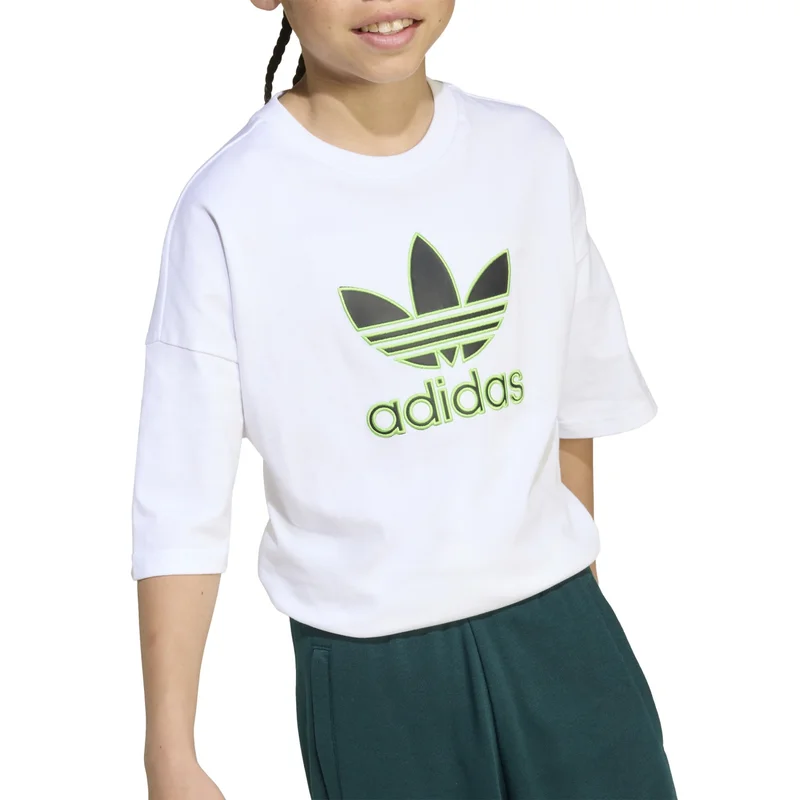 Adidas Adidas Tee White T-Shirt (Short Sleeve) T-Shirts For Kids
