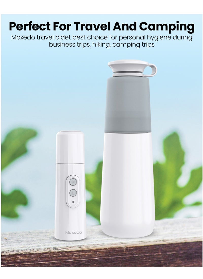 Moxedo Moxedo Portable Travel Bidet Rechargeable Electric Sprayer Handheld Personal Mini Bidet Dual Mode Water Pressure for Personal Hygiene IPX7 Waterproof with 270ml Water Capacity  - Image 4