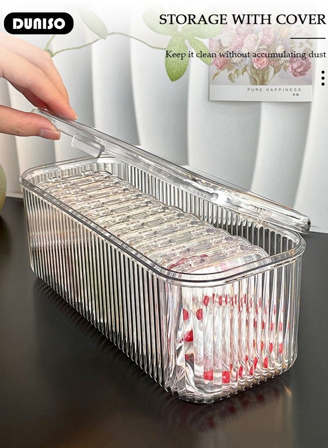 DUNISO Acrylic Jewelry Box, Clear Bracelet Storage Box with 10 Portable Packaging Boxes, Travel Jewelry Case Display for Women Girls, Bangle Container for Earrings/ Rings/ Necklaces/ Bracelets - Image 5
