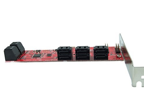 Ableconn PEX10-SAT 10 Port SATA 6G PCI Express Host Adapter Card - AHCI 6 Gbps SATA III Low Profile PCIe 2.0 Expansion Card - Image 5