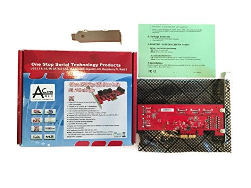 Ableconn PEX10-SAT 10 Port SATA 6G PCI Express Host Adapter Card - AHCI 6 Gbps SATA III Low Profile PCIe 2.0 Expansion Card - Image 4