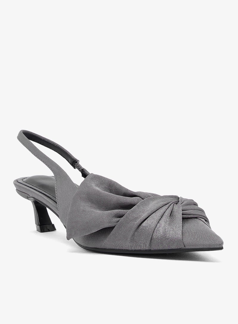 Ginger Ribbon Pumps Mid Heeled Sandals - Image 2