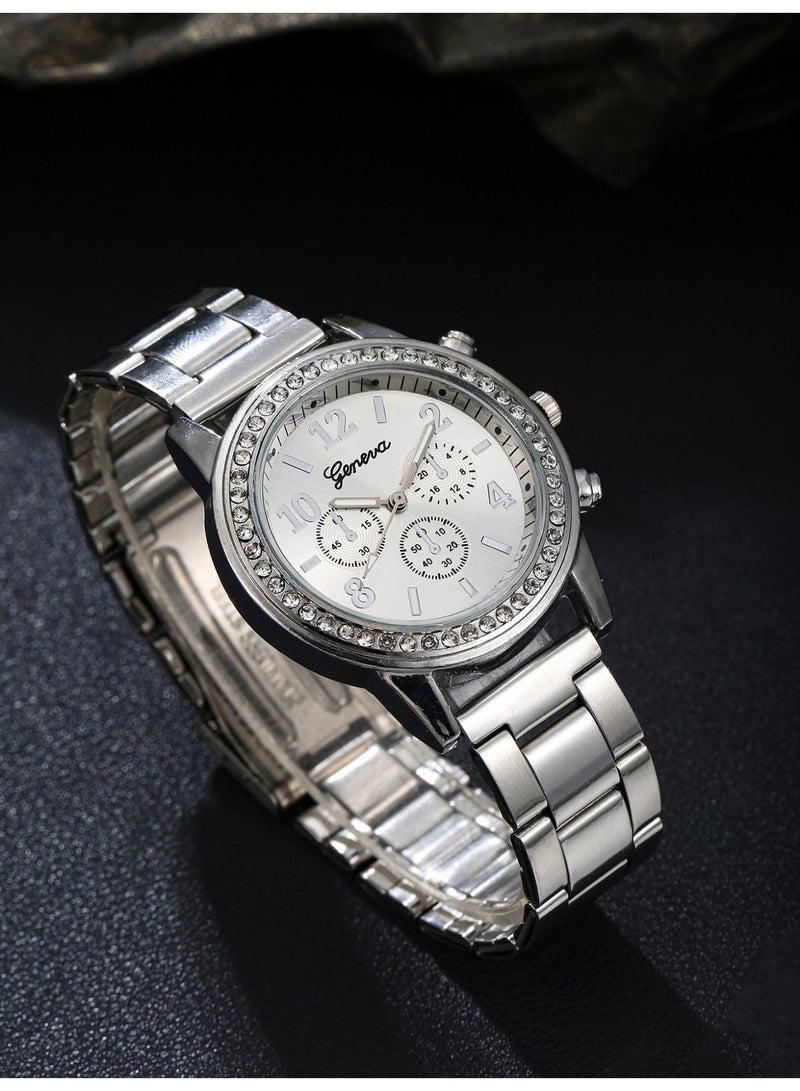 Geneva Elegant and fashionable women's watch set for daily wear, perfect choice for holiday and birthday gifts - Image 4