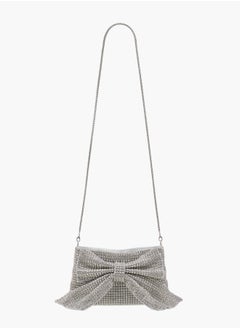 Celeste Women Bow Embellished Crossbody Bag with Chain Strap  - Image 2
