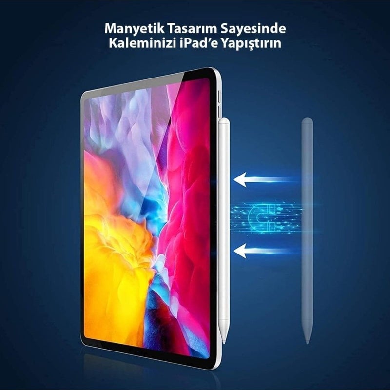 iPad Pro 12.9 2021 Touch Pen Palm and Tilt Feature - Image 1