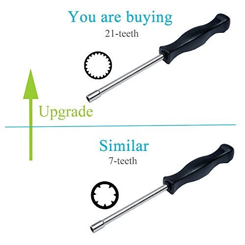 HOODELL Carburetor Adjustment Tool, Upgraded 21-Teeth Splined Screwdriver, 2 Cycle Engine Tune Up Carb for Poulan, Husqvarna Weed Eater and Chainsaw - Image 2