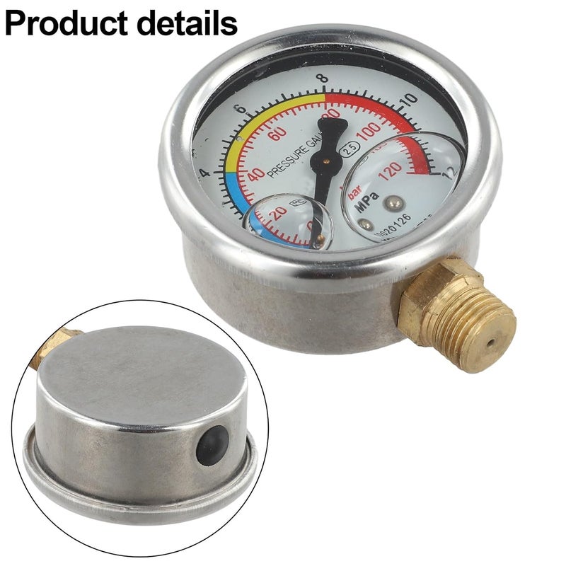 47mm Metal Agricultural Pressure Gauge 10MPA 13mm Thread For Pump Accessory - Image 4