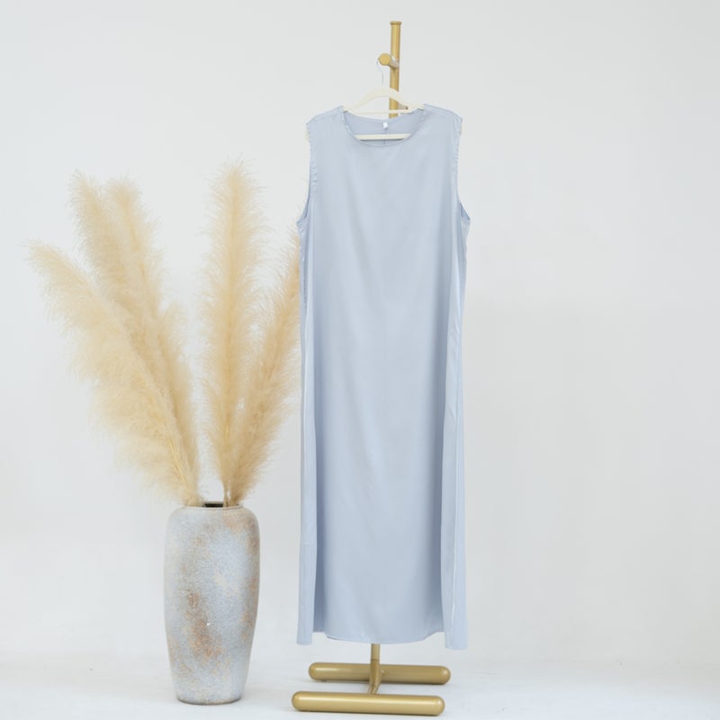 Loriya Solid Color Base Tank Dress LR635 Light gray inner wear LR635