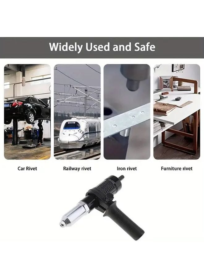 7pcs Professional Rivet Gun Adapters with Multisize Rivets for Automotive Repair - Image 5