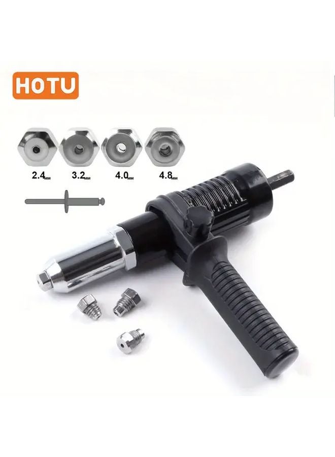 7pcs Professional Rivet Gun Adapters with Multisize Rivets for Automotive Repair - Image 2