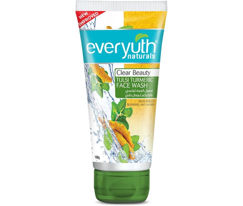 Everuth Naturals Face Wash with Tulsi and Turmeric Extract 150g