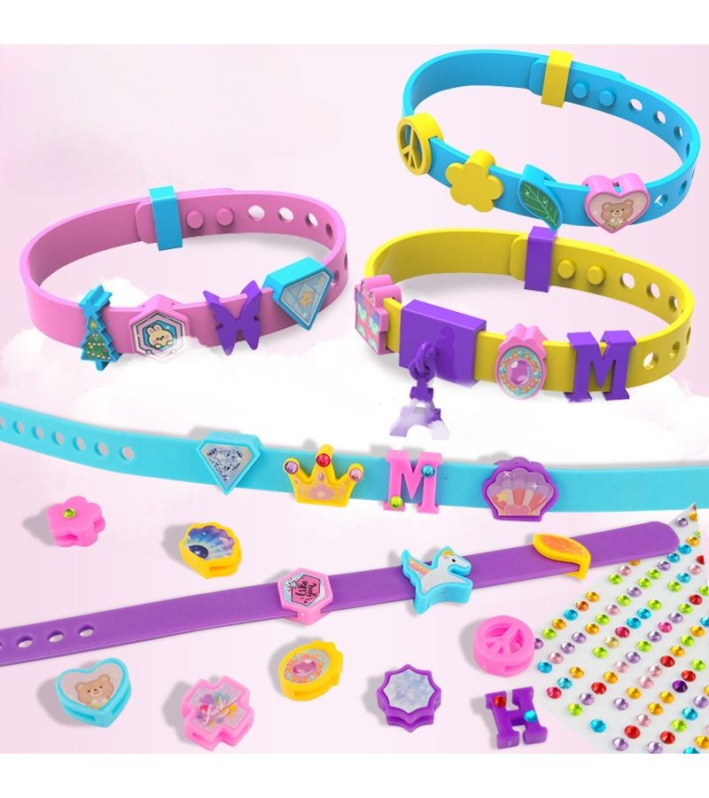 Creative Bead Craft Kit For Girls 4 Pack With Letters Patterns Jewelry Set - Image 2