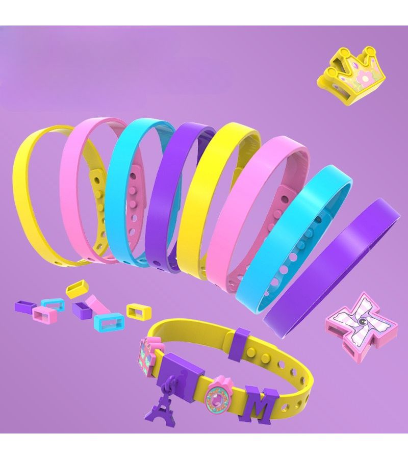 Creative Bead Craft Kit For Girls 4 Pack With Letters Patterns Jewelry Set - Image 4