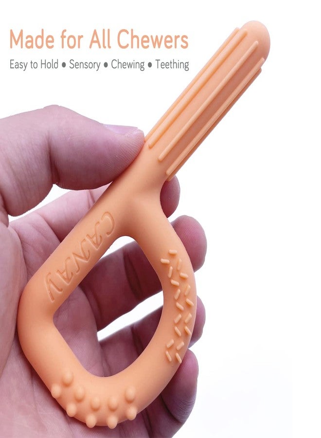 CANAY Xtra Tough Hand-Held Sensory Chew Toys for Autistic Children(3 Pack), Chew Sticks fo Kids, Alt. to Chew Necklaces for Sensory Kids, Teething, Oral Motor Stimulation, ADHD, SPD - For Aggressive Chewers - Image 3