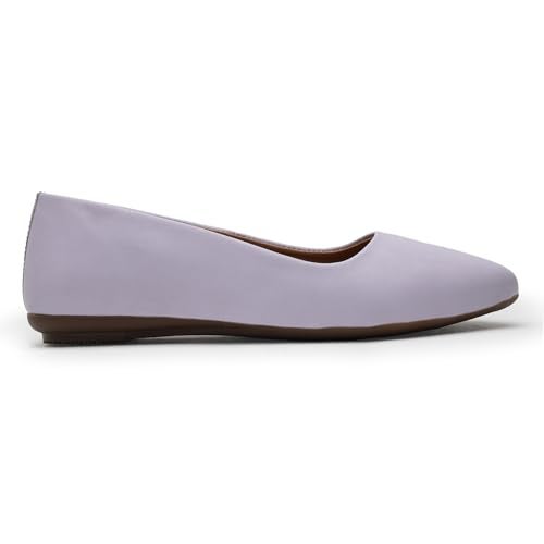 YUKI Comfortable Slip-On Belly Flats Stylish, Lightweight, Casual & Formal Wear Belly for Women Purple - Image 3