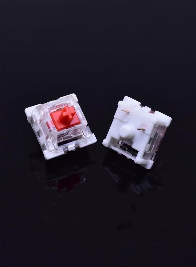 30 Pcs KeyBoard Switch Red Switches 3 Pin Key Switch - Cherry MX Equivalent DIY Replaceable Switches for Mechanical Keyboard 45gf Linear/RGB/Dustproof - Image 3