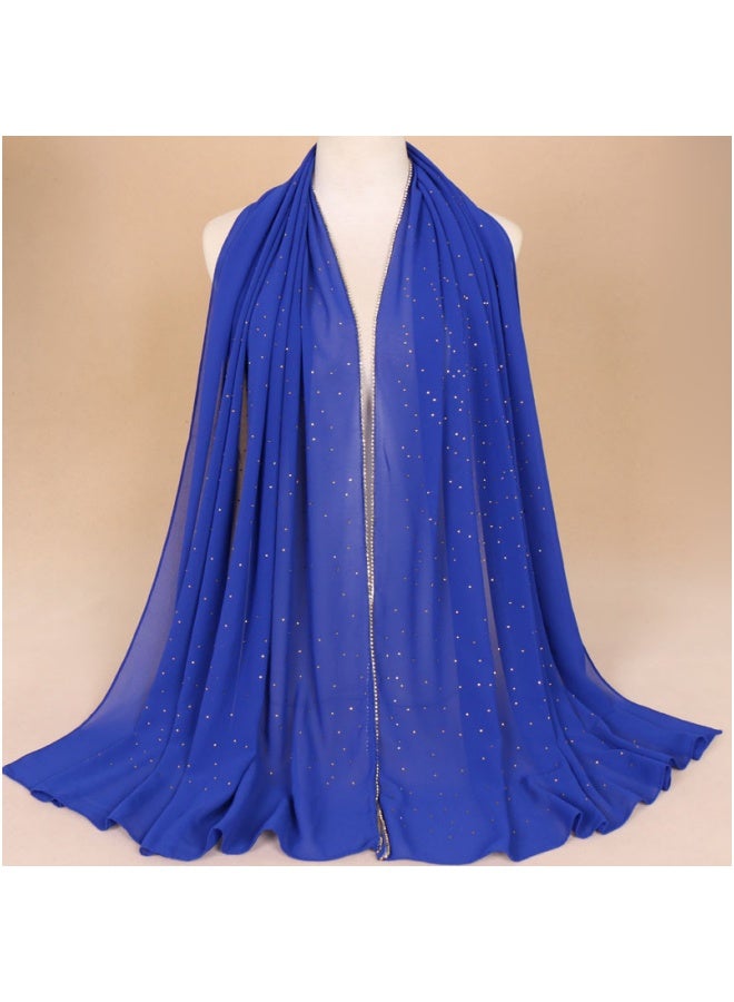Chiffon Scarf for Women Fashion Soft Hijab Long Scarf Wrap - Image 1
